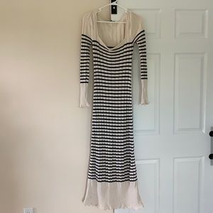 Zara striped knit dress
